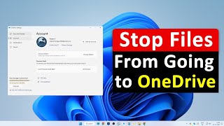 How do i Stop Files from Going to OneDrive Windows 11 2024 [upl. by Aiksas]