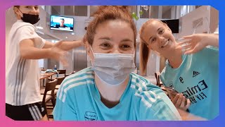 VLOG  Were back at UWCL ft Arsenal amp Bayern  Beth Mead amp Sarah Zadrazil [upl. by Issy707]