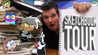 Sketchbook Tour FULL of UNSEEN CARTOONS  Butch Hartman  Butch Hartman [upl. by Mcgannon868]