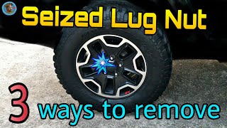 Remove a stripped seized stuck lug nut bolt [upl. by Womack]