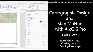 GIS Software Tutorial Cartographic Design and Map Making with ArcGIS Pro Part 8 of 9 GIS Maps [upl. by Ansaev]