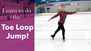 How To Do The Toe Loop Jump  In Figure Skates [upl. by Obola]