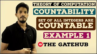 Countability Example 1 Set of integers are Countable  TOC  Automata Theory [upl. by Tamah959]