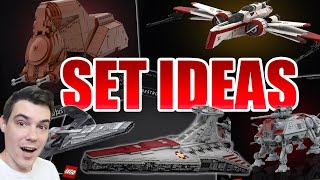 LEGO Star Wars PREQUEL UCS Set Ideas Venator ATTE MTT Anakin’s Starfighter amp More [upl. by Ordnaxela]