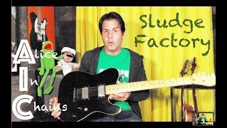 Guitar Lesson How To Play Sludge Factory by Alice In Chains [upl. by Valida]