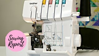 How to Thread the Brother 1034D Serger  Sewing Machines  SEWING REPORT [upl. by Lobell]