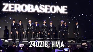 20240218 HMA ZEROBASEONE “Hanteo Music Awards” in SEOUL [upl. by Ahsikahs]