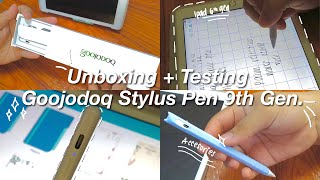 Unboxing  Testing Goojodoq Stylus Pen 9th Gen 💫  Philippines 🇵🇭 [upl. by Moffat]