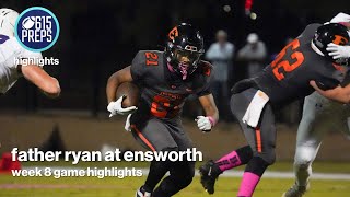 TSSAA Football Highlights Ensworth 24 Father Ryan 7 [upl. by Hayse]