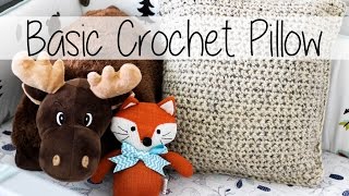 Basic Crochet Pillow  the easiest ever  Sewrella [upl. by Maurilla544]