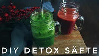 GESUNDE DETOX SÄFTE EINFACH amp GÜNSTIG ZUHAUSE MACHEN [upl. by Sherri178]