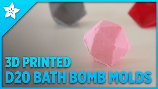 3D Printing D20 Bath Bomb Molds [upl. by Eatnahc]