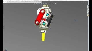 4 bar mechanism motion [upl. by Iruyas]