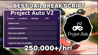 BEST Jailbreak Script 2023  AutoRob  PC and Mobile [upl. by Hastings]