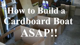 How to Build a Cardboard Boat ASAP  Tutorial [upl. by Otrebmal]