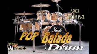 Pop Balada 90 bpm  Ritmo de Bateria  Drum rhythm in ballad [upl. by Shippee]