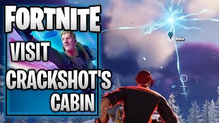 Fortnite  Visit Crackshot’s Cabin When the Floating Loot Island Appears [upl. by Devona]