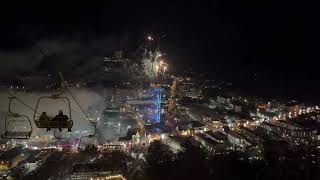 Gatlinburg New Year’s Eve Fireworks from SkyLift Park 2023 [upl. by Ahsertal20]