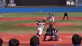 201841 藤野隼大 （立教大学） 中適時打 amp セカンドスローイング 3年春 [upl. by Derte]