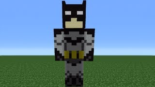 Minecraft 360 How To Make A Batman Statue [upl. by Tadeo]