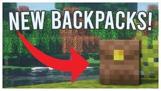 The BEST BACKPACK MOD for MINECRAFT Beans Backpack Mod [upl. by Gmur]