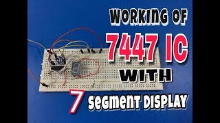 7447 Seven Segment Display Working [upl. by Roach]