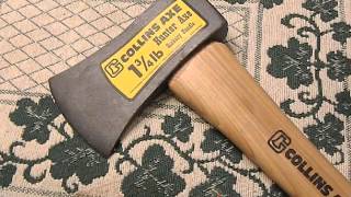 Collins 1 34 lb Hunters Axe review  Budget hatchet [upl. by Arag56]