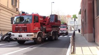 RARE Autogrù AstraAFPOLI Iveco Daily 4X4 Vigili del Fuoco Imperia in sirena [upl. by Burdelle828]