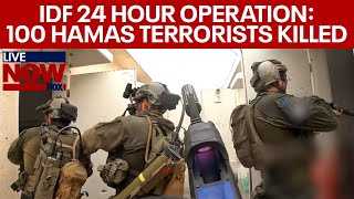 IsraelHamas war IDF 24 hour Gaza operation 100 terrorists killed  LiveNOW from FOX [upl. by Nosinned]