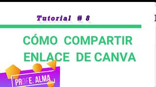 CÓMO COMPARTIR LINK EN CANVA [upl. by Tierney]