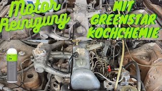 Motorreinigung mit Green Star Kochchemie 👍👎🤔 überraschendes Ergebnis [upl. by Einnoj]