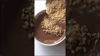 Barre croustillant au chocolat 🍫 pourtoi shorts cooking food vlog [upl. by Shellans]