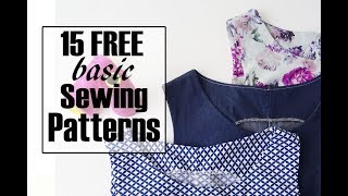 15 FREE basic sewing patterns for Capsule Wardrobe  Alisa Shay [upl. by Ttsepmet]