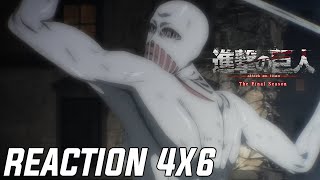 Attack on Titan  Stagione 4  Episodio 6  REACTION  OPINIONI ITA [upl. by Ellecrag]