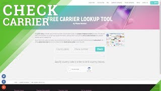 How to Check Carrier of Phone Number  Find out Mobile Network by Carrier Lookup [upl. by Izawa278]