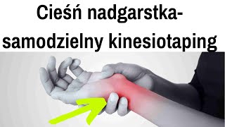 Cieśń nadgarstka samodzielny kinesiotaping [upl. by Leahcimnhoj]