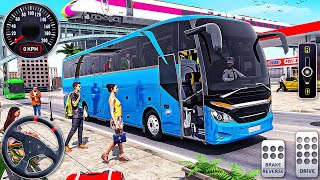 Real City Bus Driving 3D  Euro Coach Bus Simulator  Android GamePlay [upl. by Laoj]