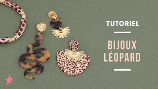 TUTORIEL  Bijoux imprimé Léopard  Tendance Bijoux Rentrée 2024 [upl. by Anekam]