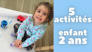 5 idées d’ACTIVITÉS pour enfant 2 ans – DÉVELOPPEMENT DE L’ENFANT  PARTIE 1 [upl. by Odracir902]