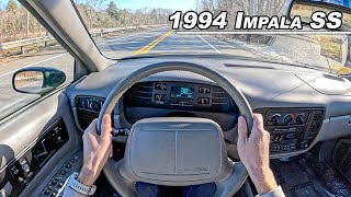 1994 Chevy Impala SS  The V8 Nostalgia Sedan You Need to Drive POV Binaural Audio [upl. by Turnbull]