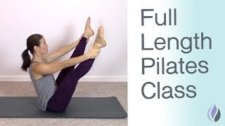 Full Length Pilates Mat Class  Pilates Workout at Home with NO equipment  1 Hour Pilates Class [upl. by Arundel]