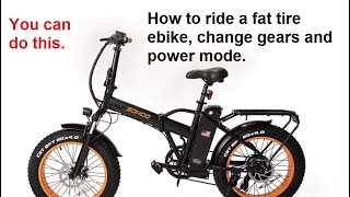 How To Ride Fat Tire ebike [upl. by Atekehs883]