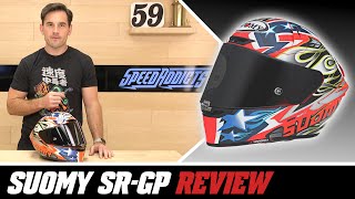 Suomy SRGP Racing Helmet Review at SpeedAddictscom [upl. by Hakkeber]