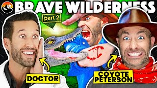 ER Doctor amp Coyote Peterson REACT to DEADLIEST Bites From Brave Wilderness [upl. by Ardene300]