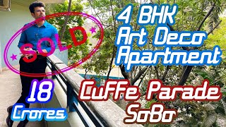 Massive 4 BHK Apartment Sale Cuffe Parade South Mumbai  Famous 1930s Art Deco Building Interiors [upl. by Adihaj33]