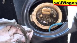 VW Golf 5 how to replace fuel pump full time fuel level sensor err [upl. by Weasner]