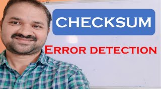 Checksum  Error Detection Technique [upl. by Poulter]