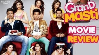 Grand Masti Movie Review  Obnoxious Comedy [upl. by Samohtnhoj924]