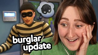 WE FINALLY GOT BURGLARS IN THE SIMS 4 [upl. by Bain]