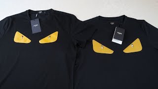 5 tips on HOW TO SPOT A FAKE FENDI T SHIRT Real vs replica Fendi bag bugs tshirt review guide [upl. by Anirehs]